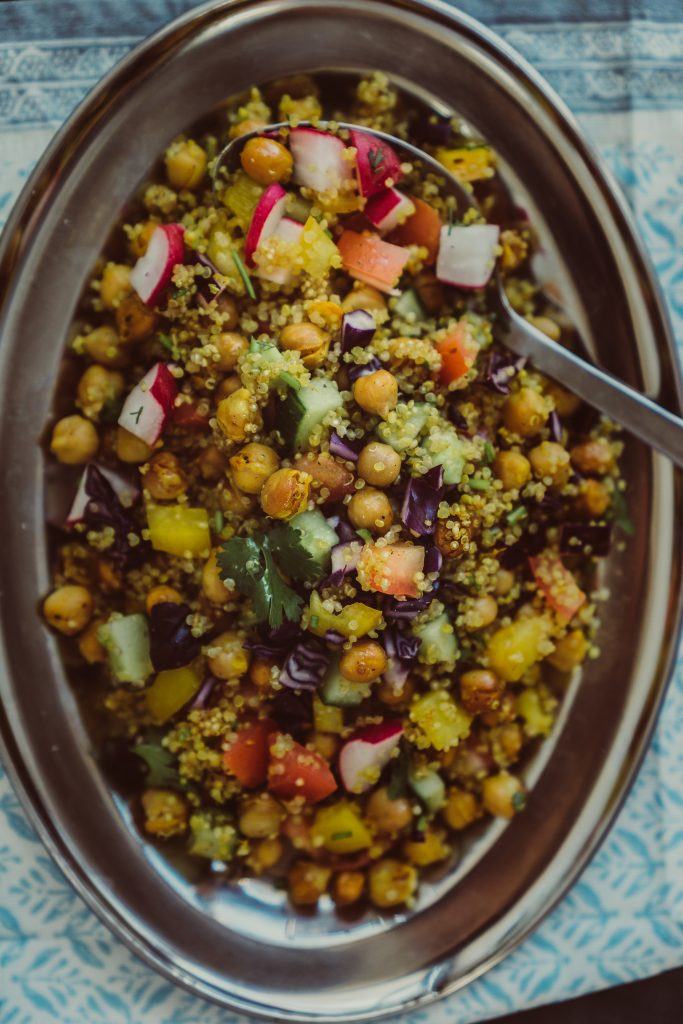 Golden Tiffin Chana Masala Quinoa Salad3