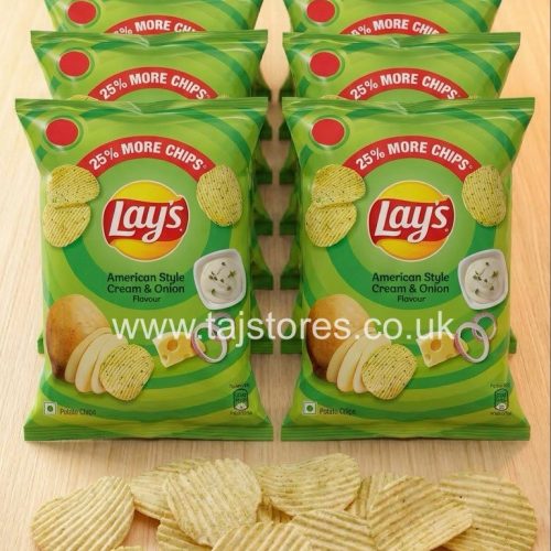 LAYS AMERICAN STYLE CREAM & ONION CRISPS (PACK OF 14)